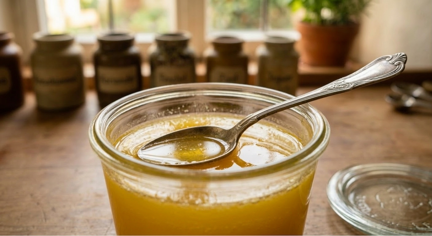 Selbstgemachtes Ghee im Glas – ayurvedisches Grundrezept